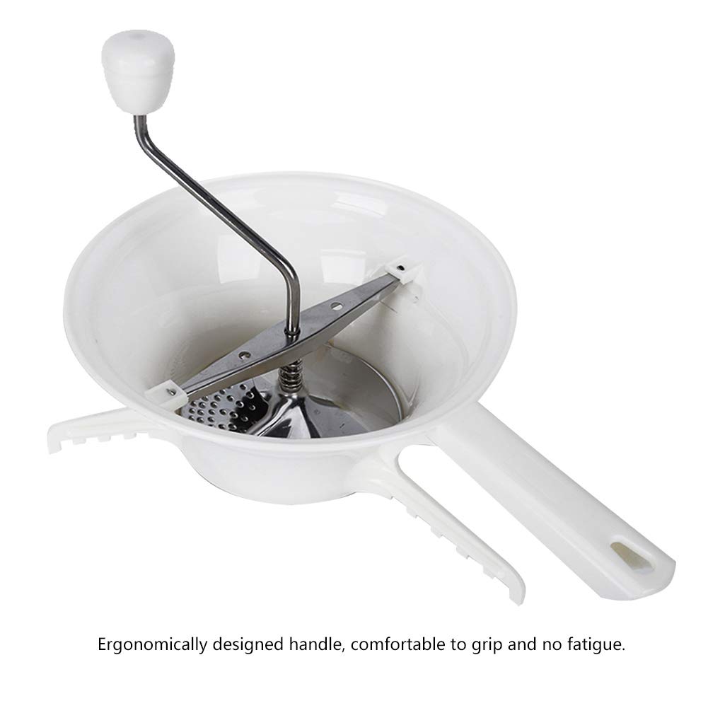 Mélangeur Manuel Broyeur Aliments Acier Inoxydable 3 Disques Broyage Moulin Rotatif Sauce Tomate Compote Pommes Purée