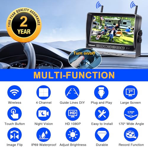 image for ZSMJ DoHonest FHD 1080P Digital Wireless Backup Camera Kit Built in DV