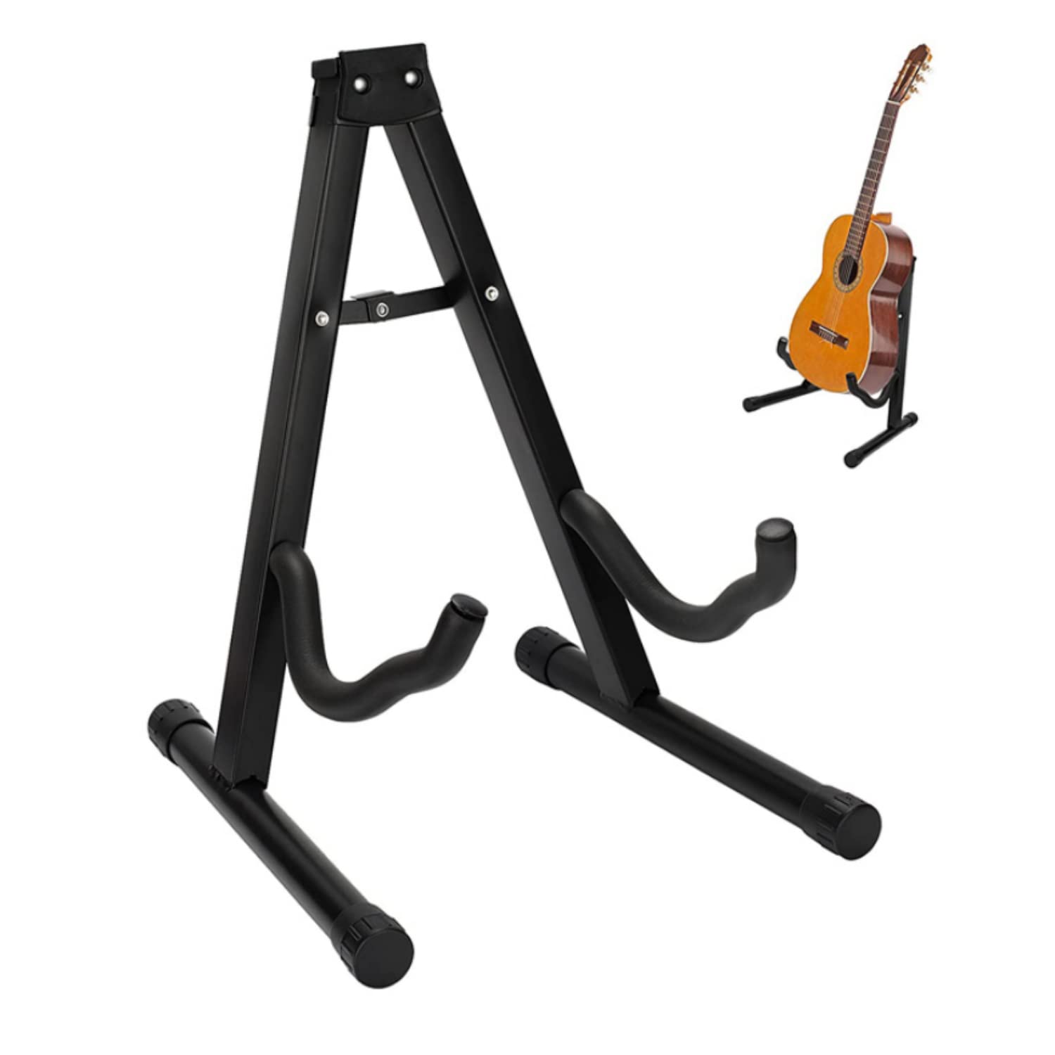 SKEIDO Universal Guitar Floor Stand Portable Folding Guitar Holder Floor for Acoustic Classic Electric Guitar Bass Rack Frame Support