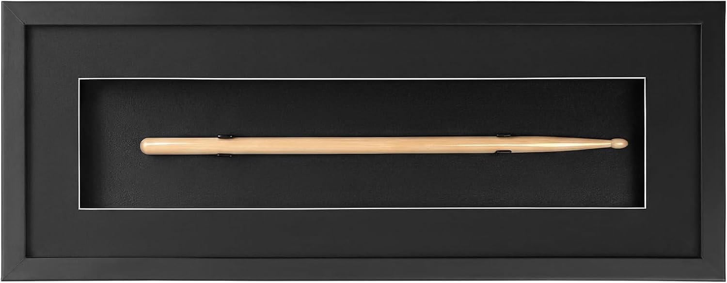Lineshading Universal Single Drumstick Display Case, Black