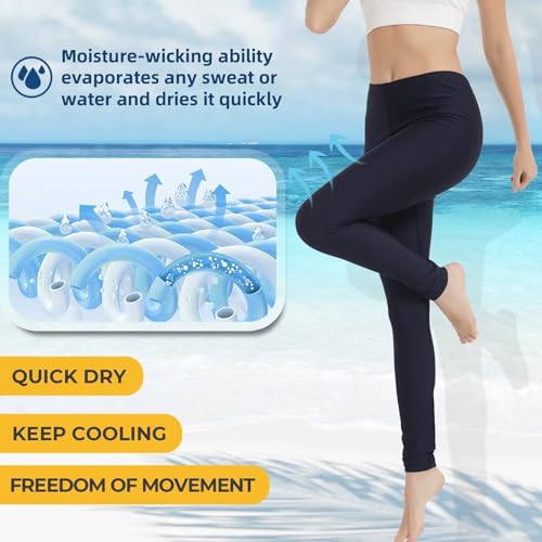 Womens Swim Pants Long Surf Water Swimming Leggings Sun Protection UV Leggings Rash Guard Swim Tights Fast Dry4