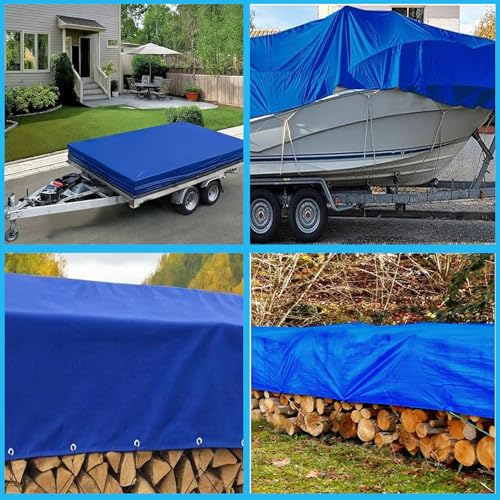 Lona impermeable 2.1 x 3.1 m duradera lona suelo piscina multiusos 160g 5
