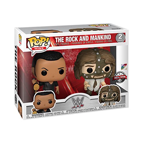 Funko Pop! Wwe: The Rock Vs. Mankind (2 Pack) - Walmart Exclusive