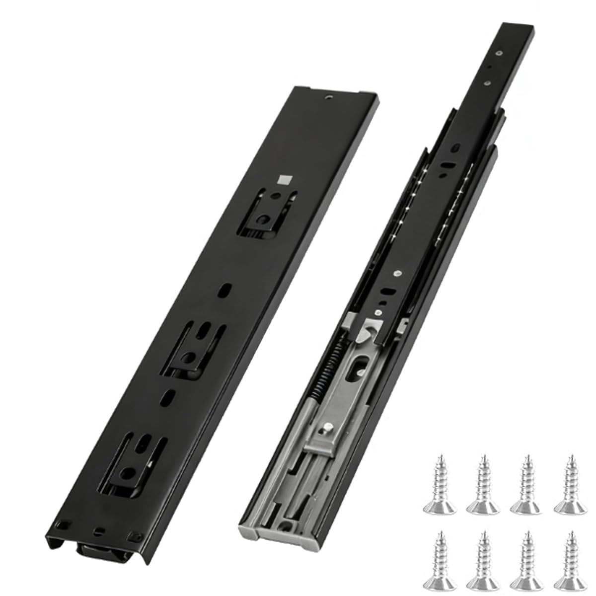 Rieles de metal para cajones de cocina, guías de extensión completa para organizar tus armarios