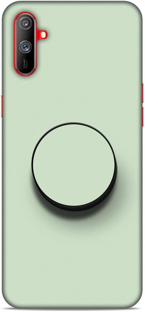 Screaming Ranngers Designer Printed Hard Matt Finish Mobile Case Back Cover with Mobile Holder for Realme C3 (Pattern/Colour/pearlwhite)