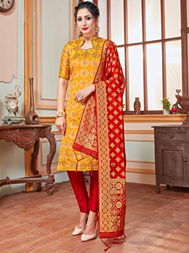 Elina fashion Indian Pakistani Women's Readymade Dress Art Silk Woven || Stitched Salwar Kameez || Silk Dupatta Punjabi Suit3