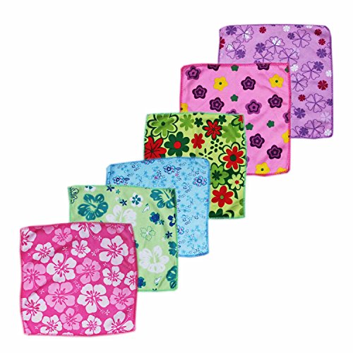 Image of Very Soft Cotton Face Hanky Towel (Set of 10, Multicolour)