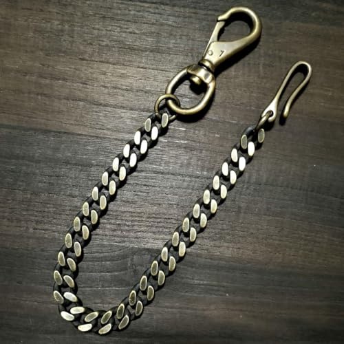 アメカジ　ヴィンテージウォレットチェーン ヴィンテージ ウォレットチェーン アメカジ カラビナ 牛革