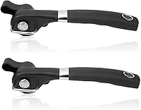 Vista 1 de Juego de 2 abrelatas manual de acero inoxidable suave de acero inoxidable, mango ergonómico resistente, abrelatas manual manual para cocina