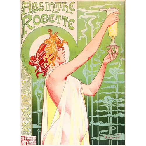Absinthe Poster 101x127 cm Éliminer les Murs Vides ARTICULOZY
