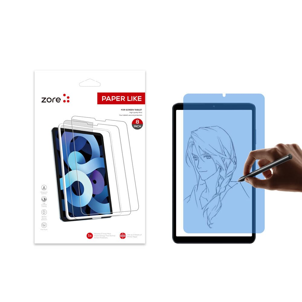 Zore Xioami ile uyumlu Redmi Pad SE 8.7 Paper-Like Ekran Koruyucu Şeffaf