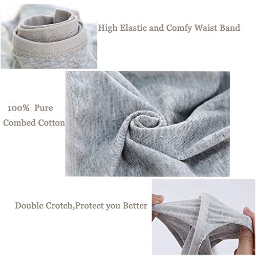 STARLY 5pcs Mens Disposable Cotton Underwear Travel Boxers Briefs Portable Shorts White/Grey/Olive Green3