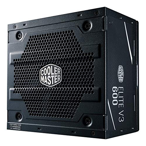 Fonte Cooler Master Elite V3 Full Range 600W (sem cabo de força), PFC Ativo