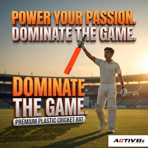 Image of Plastic Bat, Hard Plastic Cricket Bat, Tennis Cricket Bat, Turf Tennis Bat Lightweight