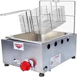 Fritadeira Baixa Pressão 1 Cuba Inox À Gás