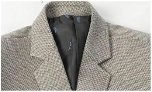 Men's Slim Fit Wool Blend Jacket Business Casual Suit Coat Formal Solid Color Single BreastedSuit Jackets4