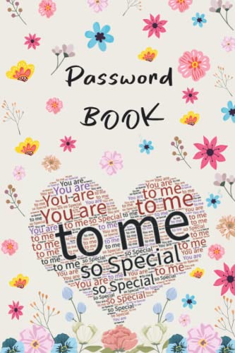 Password book: Password notebook, internet password book, password organizer, password keeper, address book with tabs, password keeper book, internet ... Logins and software licences 6