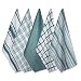 DII Kitchen Dish Towels (Teal, 18x28"), Ultra Absorbent & Fast Drying, Professional Grade Cotton Tea Towels for Everyday Cooking and Baking - Assorted Patterns, Set of 5