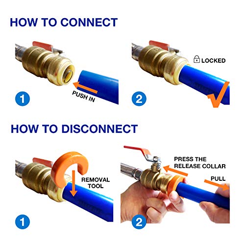 Image of iSpring WSP-50 Reusable Whole House Spin Down Sediment Water Filter 50 Micron with Push to Connect Ball Valve