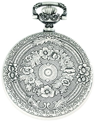 Image of Charles-Hubert, Paris 3921 Classic Collection Antique Silver Plated Brass Mechanical Pocket Watch