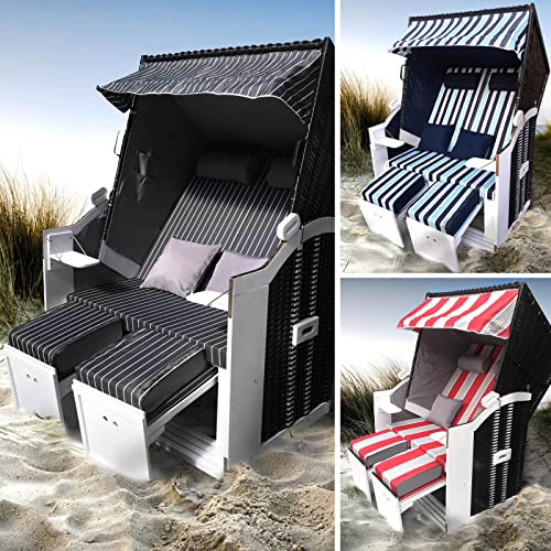 BRAST® Strandkorb Sylt XXL für 2 Personen 115cm breit mehrere Designs...