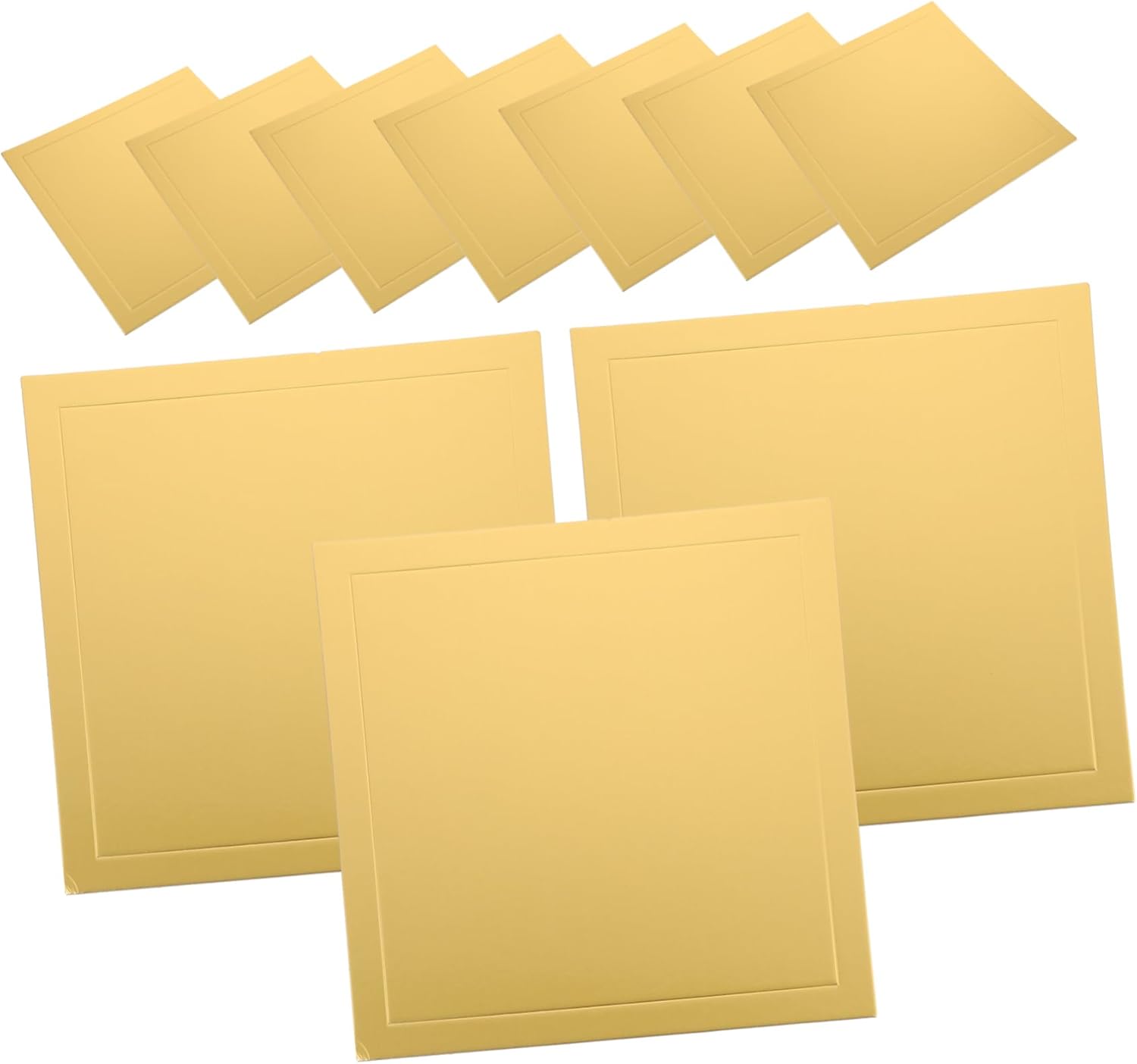 10pcs Square Cake Boards Sturdy Cake Drum Base for Weddings Birthdays Bakeries and Events
