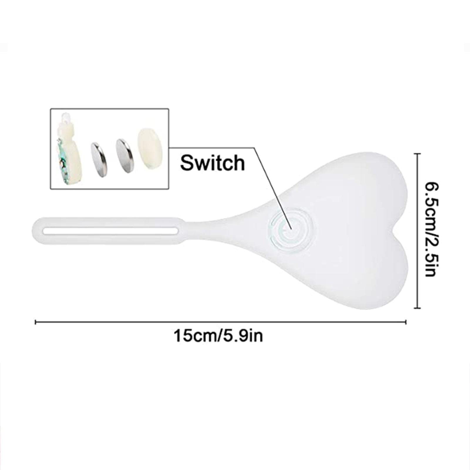 Hankaw Heart-Shaped Lumière Silicone Boules Feu Arrière LED Vélo Étanche