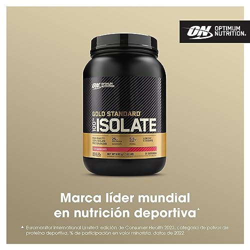 Optimum-Nutrition-ON-Gold-Standard-100-Isolate-Proteina-Whey-Pura-BCAA-y-Glutamina-Naturales-Pre-y-Post-Entrenamiento-Sabor-Fresa-31-Dosis-930-g