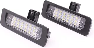 LED Number License Plate Light 18SMD 6500K Super White LED Lights with Canbus Error Free For Ford Mustang Focus Fusion Flex Mercury sable milan Lincoln MKS MKT MKX MKZ (Pack of 2Pcs)