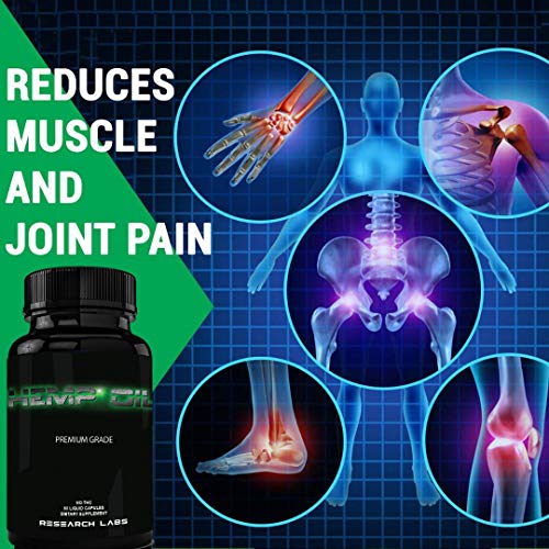 Research Labs 450,000 Premium Hemp Capsules, 2 Fer 1 Package! 100% Organic All Natural Oil, Worry Nervousness Body Ache Stress Support - Image 4