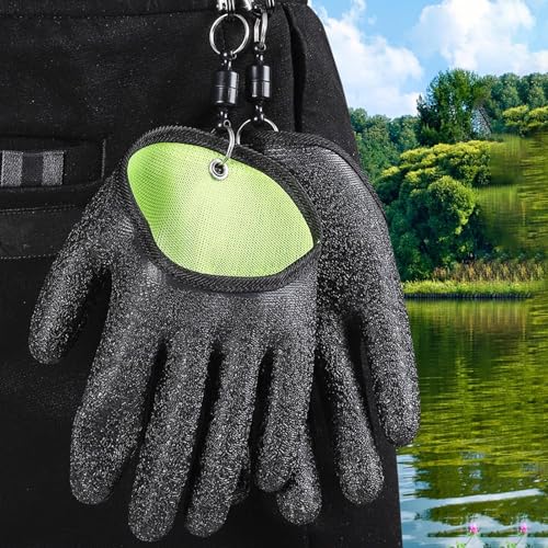 Guantes de pesca magnéticos con agarre resistente y protección reforzada 3