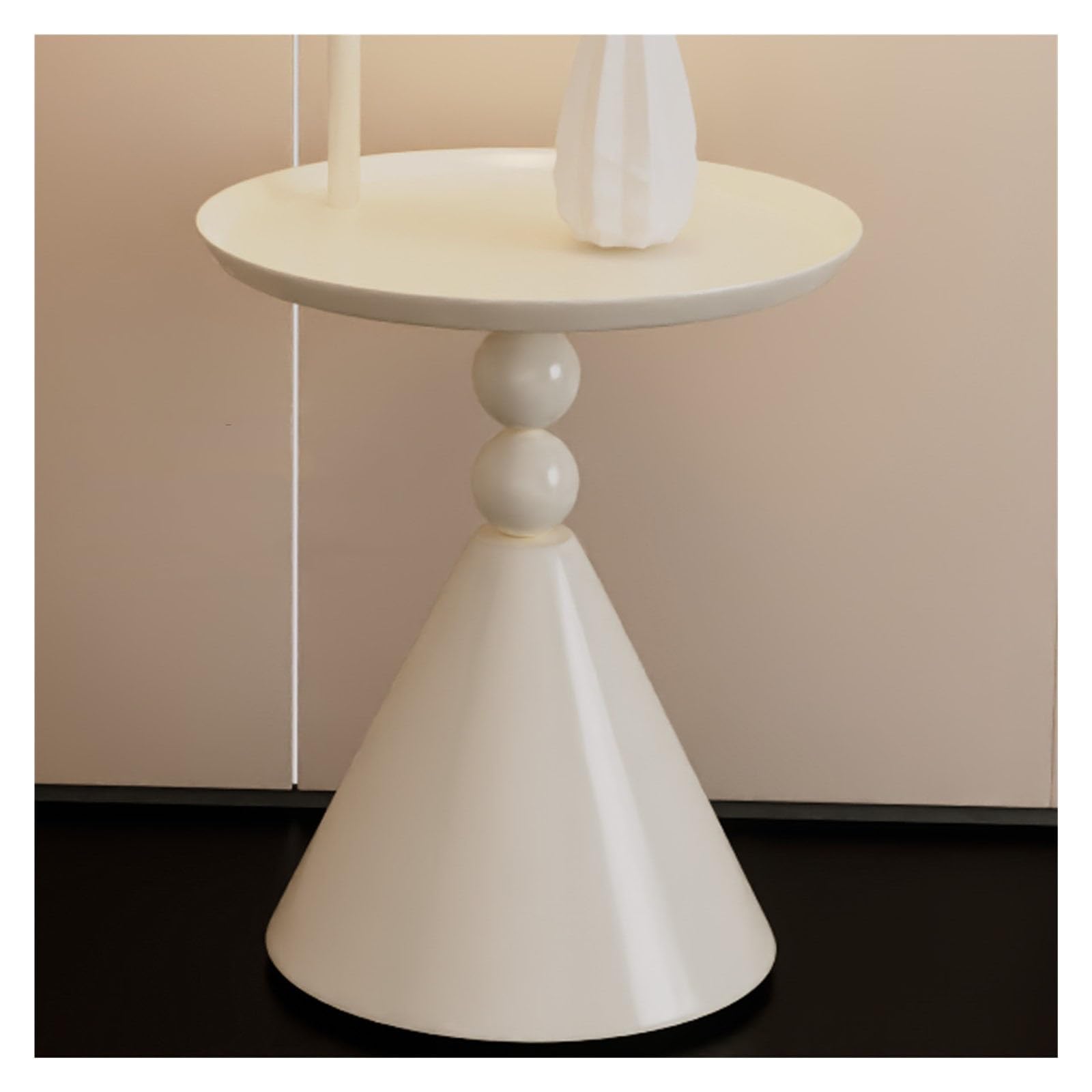 Światło pionowe Lampa podłogowa ze stołem, rustykalna lampa stołowa do sypialni i salonu, nowoczesna z połowy XX wieku Lampy Stojące(Biały)