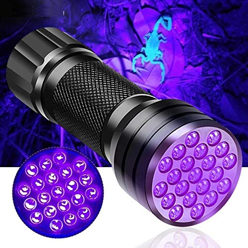 Moniss 21 LEDs 395nm UV Lanternas Detector para Animais de Estimação Urina e Manchas Mini Lanterna d