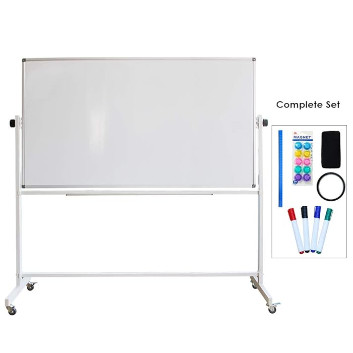 Buy Mobile Dry Erase Board with Stand, Large Rolling Double