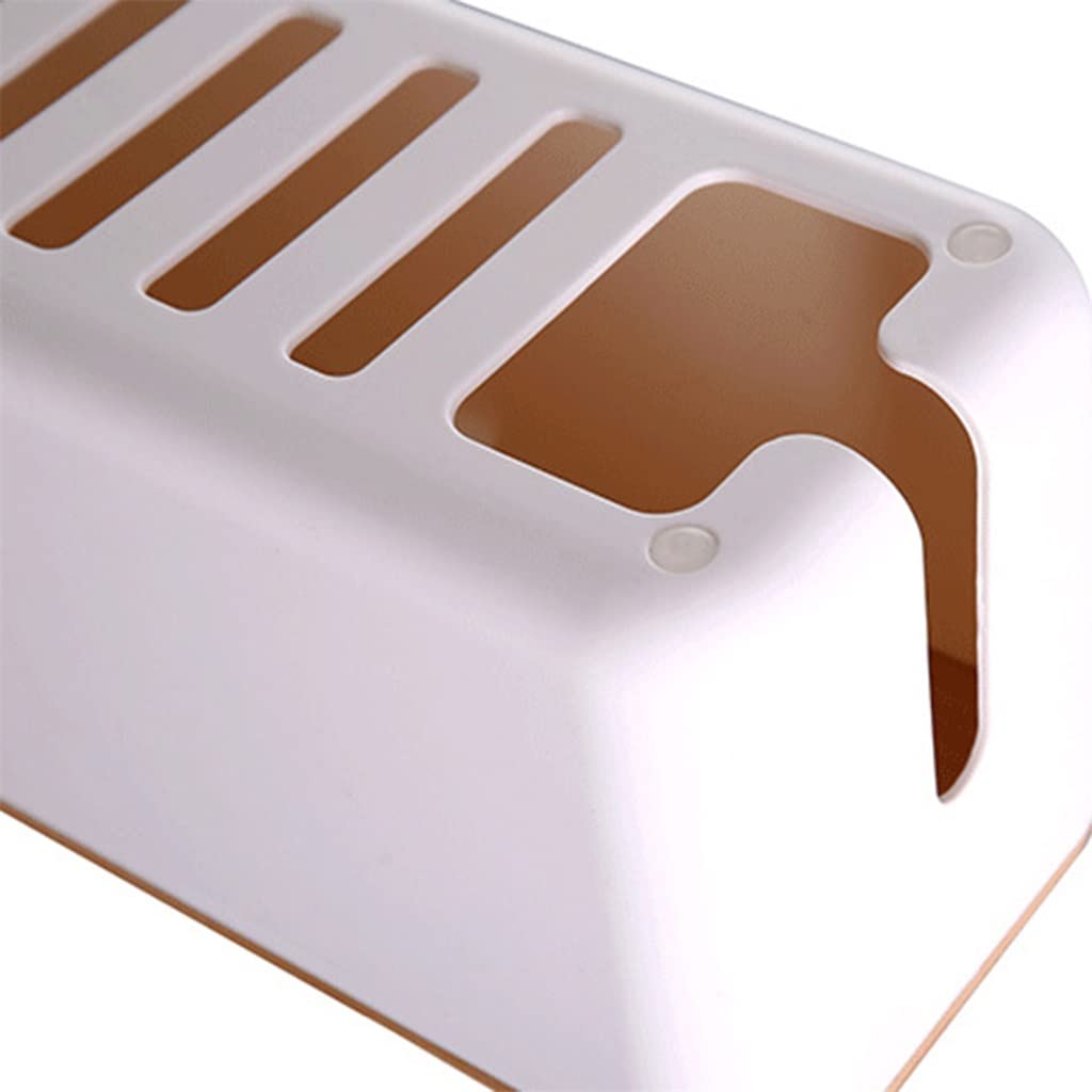 Caja de almacenamiento de cables de madera, funda de línea eléctrica, cargador a prueba de polvo, organizador de cables para el hogar
