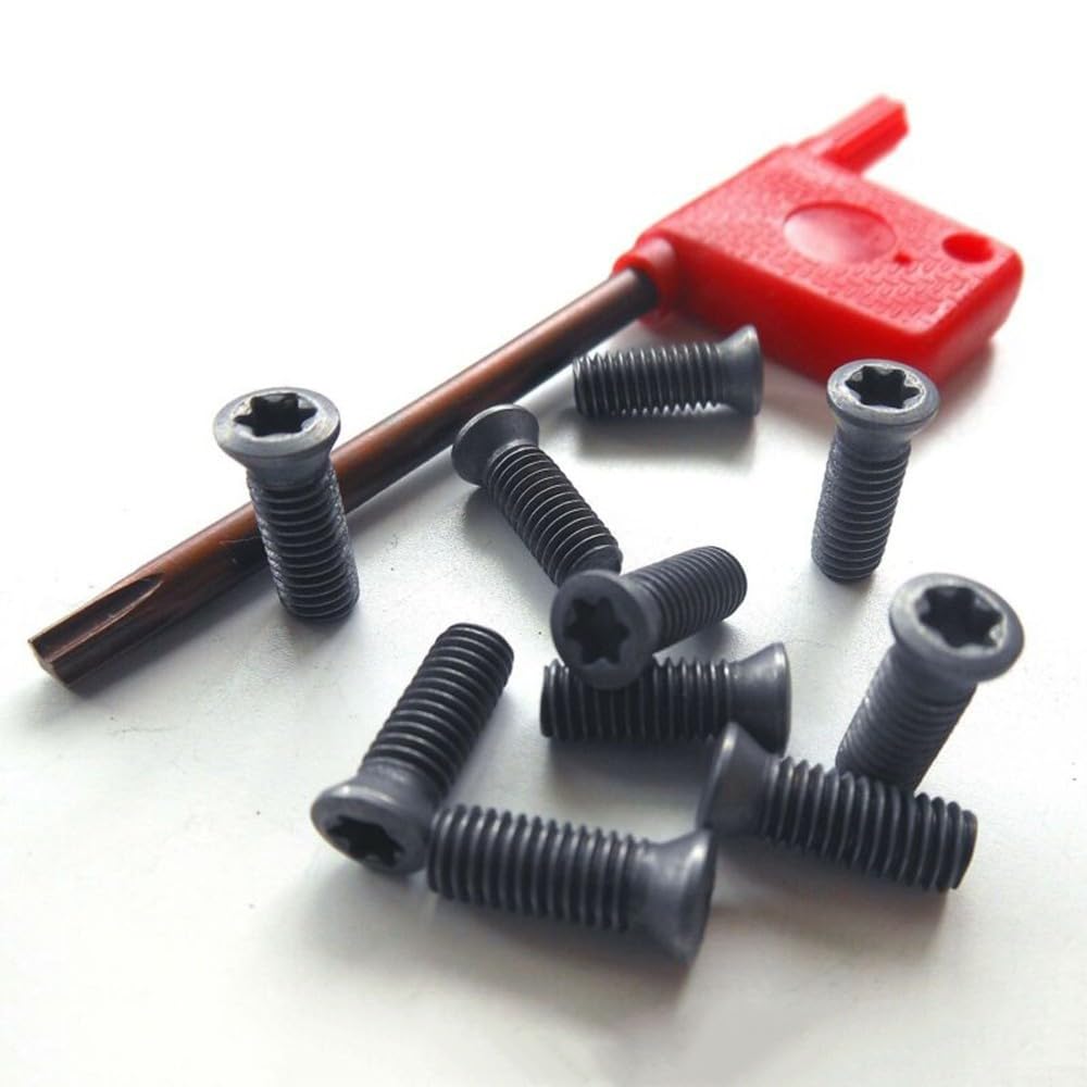 Set di viti per utensili per tornio, inserti in metallo duro, 20 viti Torx M2 M5 (M4 x 10)