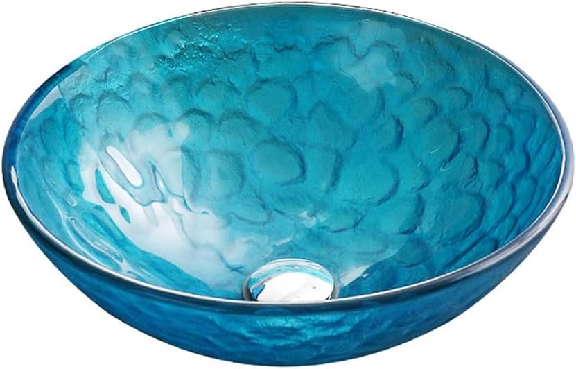 Bathroom Boat Bathroom Vessel Sink Tempered Glass Washbasin