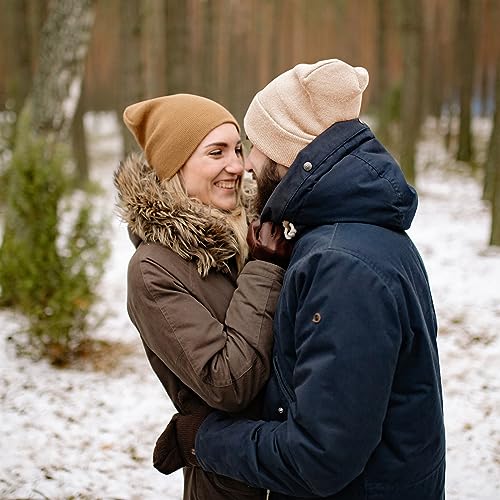 Image of ZOORON 1&2 Pack Beanie for Men Women Slouchy Beanie Hats Winter Knit Caps Soft Ski Hat Unisex
