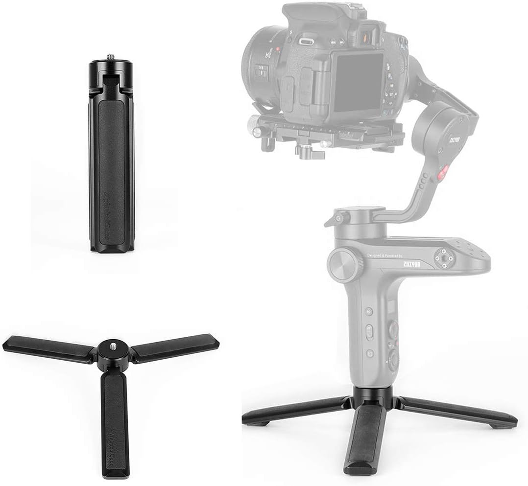 Universal Stabilizer Tripod - Handheld Skid-Proof Lightweight Durable Tripod 1/4'' Handle Grip Comaptible for DJI Ronin S MOZA Air 2 Air Cross Zhiyun Crane 2 Feiyutech AK4000 AK2000 Gimbal Accessories