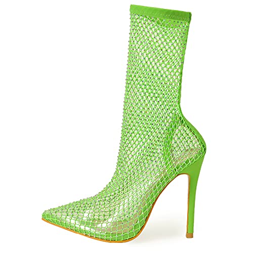 Talons aiguilles en maille ajourée et bout pointu pour un style estival audacieux