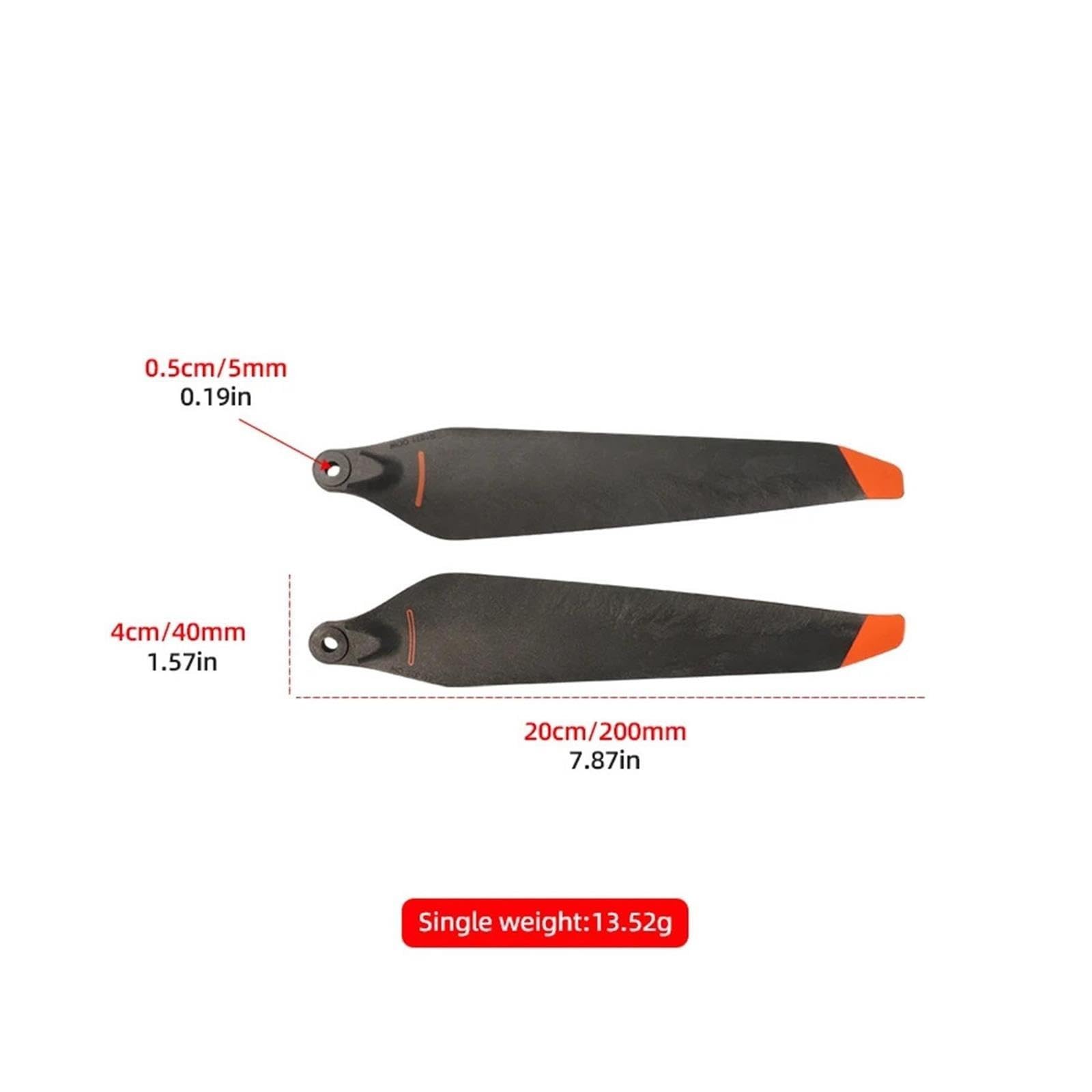 Compatibile con l'elica in carbonio DJI M30 M30T 1671F | Elica A Spirale A Basso Rumore E Carbonio 1671F; Adatto Per Matrice 30/M30 M30T(2pcs CW and 2pcs CCW)