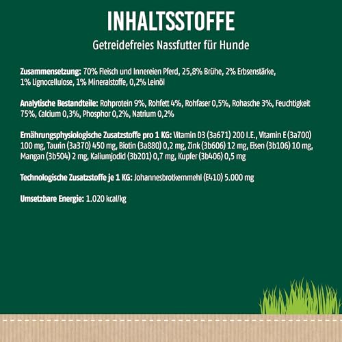 Christopherus PUR, Pferd, Vollnahrung für Hunde, Nassfutter, 6 x 800 g