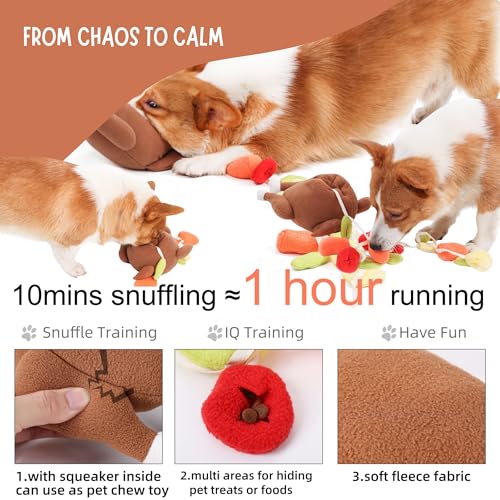 Juguete de Pavo de Peluche Interactivo para Perros miniatura 5