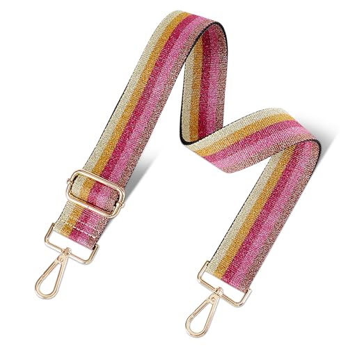 Image of chushui Woven Stripe Purse Straps,Replacement Crossbody Wide Shoulder Adjustable Strap for Bag Handbags