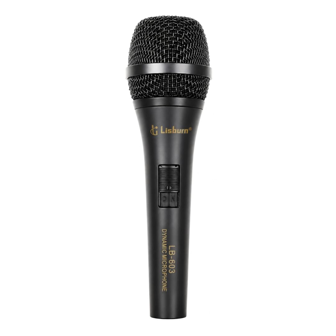 Lisburn Audio (LB-603) Dynamic Cardioid Vocal Microphone | On/Off Switch | Includes Mic Clip, Protective Pouch, Flight Case, Sponge & Cable | Ideal for Live Performances, Presentations & Rehearsals-picture-17