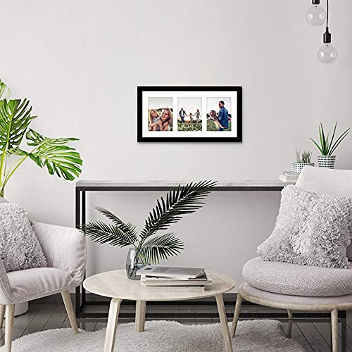 Americanflat Black Collage Picture Frame Displays Three 5x7 Photos