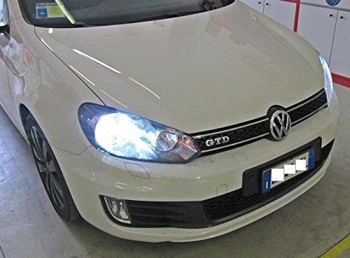 Kit Xenon coche H7 6000 K Canbus 55 W apto para Volkswagen Golf 6 VI + filtros + adaptadores portalámparas
