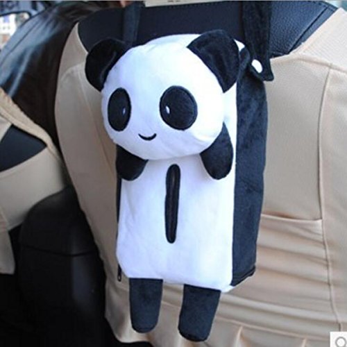 AutoSunShine Boîte à mouchoirs en papier pour voiture ou bureau Motif animal Noir Cover