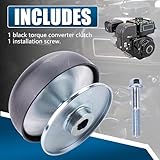Super 30 Series Torque Converter Driver Clutch w/Mounting Screw Compatible With Predator 196cc 212cc 224cc Ghost 6.5hp Coleman CT200U BT200X Mini Bike CT200U-EX Baja Go Kart Engines 3/4" Bore (Black) - Image 6