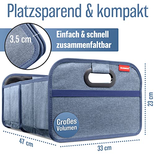 Heldenwerk Bolsa plegable para maletero con velcro antideslizante organizador caja coche la compra reforzada y - imagen 6